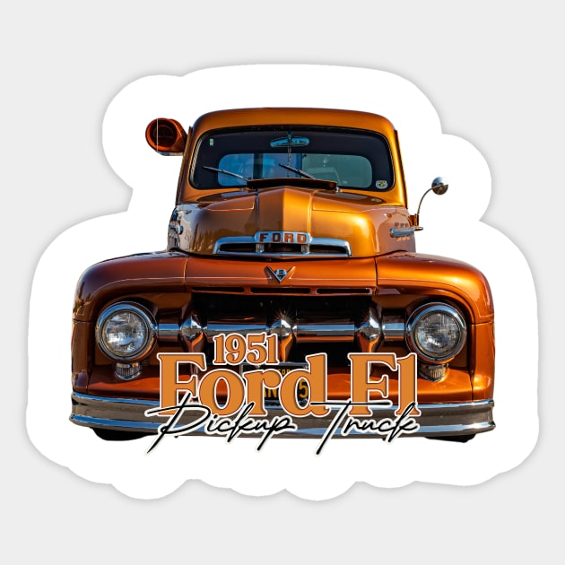 1951 Ford F1 Pickup Truck Sticker by Gestalt Imagery